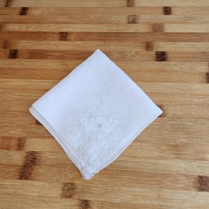 Vintage Appliqued & Embroidered Hankie